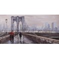 thumbnail image 3 of Pont de Brooklyn avec Passantsby - Toile 24"x48 Pouces - Impression à la Demande, 3 of 5