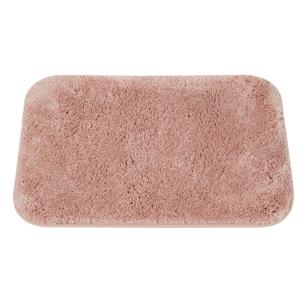 Bathroom Shaggy Bath Mat Fluffy Nonslip Door Floor Rug Pink 20" x 31"