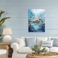 thumbnail image 2 of Stupell Industries Ocean Waves Turtle Undersea Canvas Wall Art, design by LSR Design Studio, 36 x 24, 2 of 7