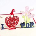 thumbnail image 1 of 1 tarjeta de felicitación estereoscópica 3D hecha a mano para el día de la madre. JM, 1 of 5