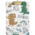 thumbnail image 2 of FMSHPON Roar Dino Let's Play Clipboard Hardboard Wood Nursing Clip Board and Pull for Standard A4 Letter 13x9 inches, 2 of 5