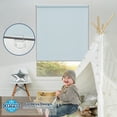 thumbnail image 5 of Keego Cordless Roller Blinds for Window 100% Blackout Privacy Bedroom Shade UV Protection Blinds for Office and Home, Light Blue, 31"W x 64"H, 5 of 9
