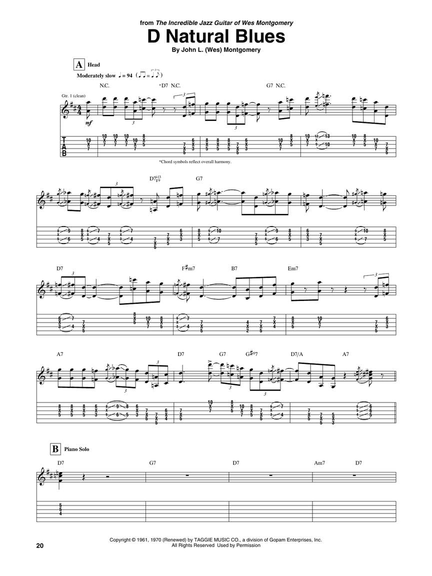 Hal Leonard Wes Montgomery Guitar Anthology Guitar Tablature Songbook