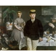 thumbnail image 3 of Manet, Edouard 24x20 Black Modern Framed Museum Art Print Titled - Luncheon in the Studio, 3 of 5