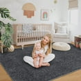 thumbnail image 6 of Litake Large Shag Area Rug Solid Plush Rugs for Bedroom Non Shedding Rugs for Living Room Soft Accent Rug Anti-Slip Plush Area Rug Fluffy Floor Carpet (Dark Grey, 8'×10'), 6 of 9