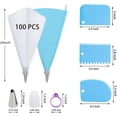 thumbnail image 7 of 323Pcs Disposable Piping Bags and Tips Set - 12 Inch Pastry Bags with Reusable Tips, Icing Decorating Kit for Cakes, Cupcakes & Cookies, 7 of 7