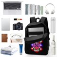 thumbnail image 3 of Demon Geometry Dash Backpack Casual Daypack School Bag Bookbag Satchel Rucksack Shoulder Multipurpose Laptop Backpack, 3 of 5