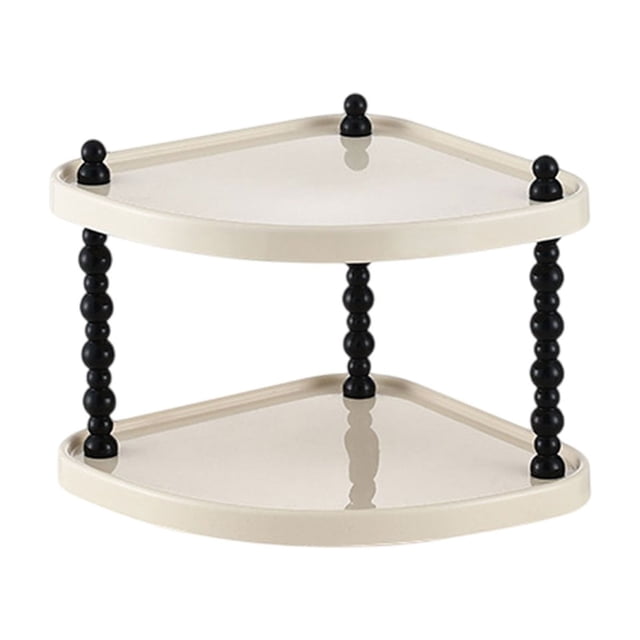 WRKEKC Clearance Cream-Colored Multi-Layer Storage Shelf – Decorative Organizer for Books, Cosmetics, or Home Accessories