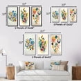 thumbnail image 4 of Designart "Geometric Hexagon and Circle III" Modern Framed Wall Art Set Of 3 - Blue Abstract Geometric Frame Gallery Set For Office Decor, 4 of 6