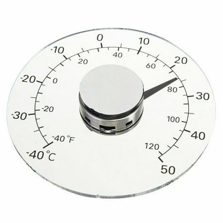 

Stick On Window Thermometer Temperature Indoor/Outdoor Waterproof Dial Round 4.3 Inch Diameter