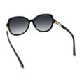 thumbnail image 7 of Classic 90s Womens Bejeweled Rhinestone Bling Arm Designer Butterfly Sunglasses Black - Smoke, 7 of 7