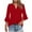 Red Plus Size Blouse for Women_l, variant on CYMMPU 3/4 Sleeve Blouses for Women Dressy Casual Summer Fashion Shirts Tunic Tops Loose Fit Spring Tops Flower Printed V Neck Business Elegant Work Topss S
