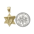 thumbnail image 3 of 14K Gold Stylish Star of David Charm, 3 of 5