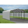 thumbnail image 3 of Arrow 12 x 24 x 7 ft Eggshell Carport With 1 Side Wall Kit, 3 of 15