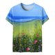 thumbnail image 5 of Puntoco, camiseta de manga corta suelta con cuello redondo y estampado informal de verano a la moda para mujer, blusa, Jersey Puntoco Puntoco-4718, 5 of 5