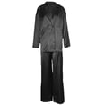 thumbnail image 2 of Seyurigaoka Women 2 Pieces Business Suit Outfits Solid Color Lapel Long Sleeve Double-Breasted Blazer Tops + Wide-Leg Long Pants Set, 2 of 7