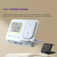 thumbnail image 2 of INSMART 5 in 1 Wireless Charging Station,15W Fast Charge with Digital Clock,Night Light Temperature Display Wireless Charging for iPhone,Apple Watch,Airpods, 2 of 6