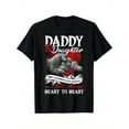 thumbnail image 2 of Daddy & Daughter Forever Love Graphic T-Shirt - Heart to Heart Design, Black Cotton Crewneck Tee for Father’s Day, Casual & Comfortable Fit, Daddy Daughter Shirts, 2 of 7