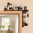 thumbnail image 5 of Halloween Ghost Door Corner, Wooden Frame Topper, Spooky Wall Decor, Exquisite Cutout Design and Bright Fade-Proof Print for Door Frames, Mirror Edges and Window Corners., 5 of 7