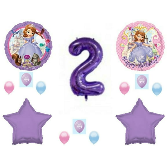 Sofia The First 2nd Birthday balloons Decoration Princess Purple