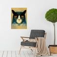 thumbnail image 2 of Abstract Melancholy Cat In Clouds Large Wall Art Poster Print Thick Paper 18X24 Inch, 2 of 4