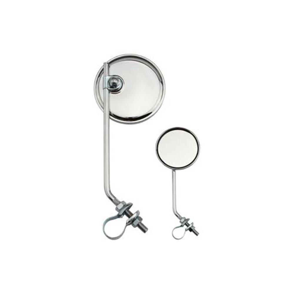 Round Mirror All Chrome. Bike mirror, bicycle mirror for lowrider ,stretch bike, bmx, track