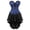 Blue, variant on Corsets for Women Gothic Burlesque Bustiers and Set Floral Lace Exotic Clothing Costume Red Black M