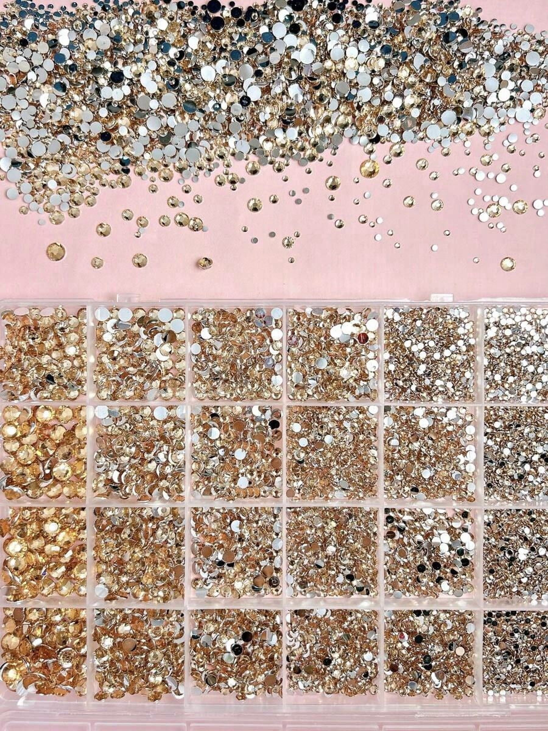 1 Box Assorted Color ABS Rhinestones, Resin Flat Diamonds, Shiny Nail Art Decorations For DIY Crafts And Manicure Accessories Nails Nail Supplies Nail Gems