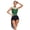Green, variant on YiZYiF Women Glittery Rhinestone Modern Lyrical Dance Costume Flowy Tulle Skirt Ballet Leotard Dress Orange XXL