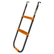 Jumpfly Trampoline Ladder, 2-Step Universal Trampoline Ladder Accessories for Kids, Non-Slip Black Plastic Steps, Safety for Trampoline