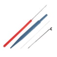 thumbnail image 1 of veasfak 4 Pieces Latch Hook Crochet Needle Hook Tools, Bearded Needle, Threading Big Eye, 1 of 9