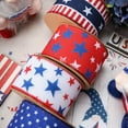 thumbnail image 4 of LaRibbons 2 1/2" Wired Ribbon | Red w/ White/Blue Stars | 10 Yards, 4 of 8