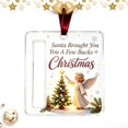 thumbnail image 2 of Christmas Cash Holder Ornament, 3.14 inch Acrylic Money Holding Tag, Xmas Tree Hanging Pendant, Holiday Cash Gift Holder, Festive Christmas Tree Accessory, Winter Seasonal Hanging Decoration, 2 of 6
