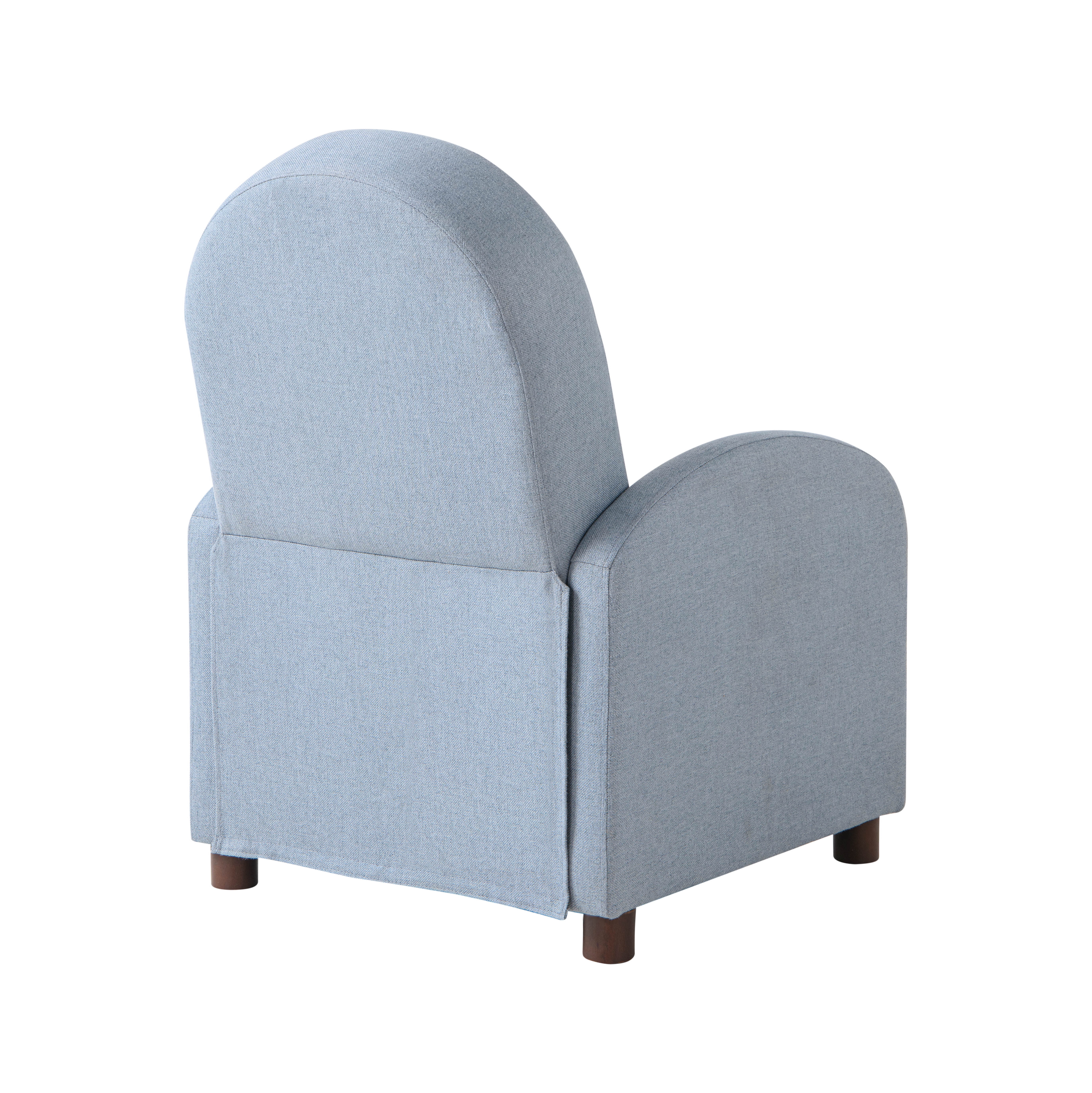 Relax-A-Lounger Lansing Modern Pushback Recliner, Blue Fabric