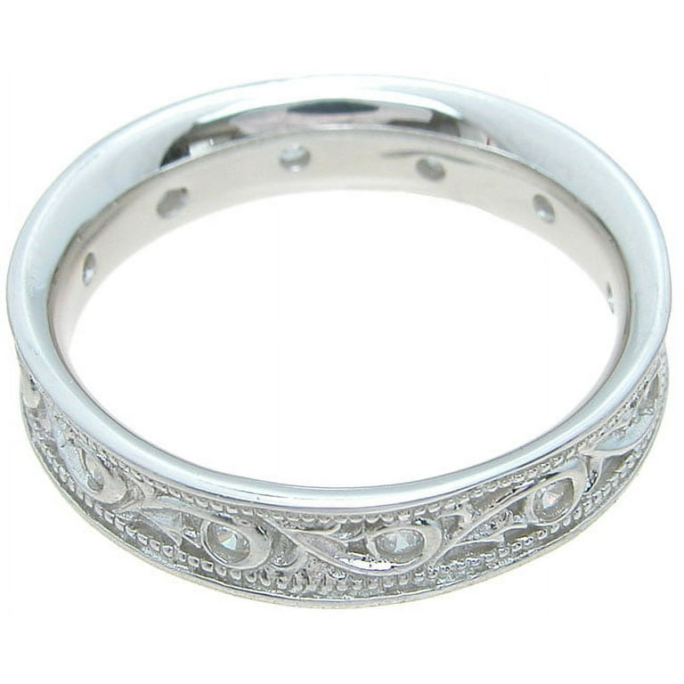 925 Sterling Silver Wedding Bands for Women Wedding Ring Make Great Anniversary Gifts for Her