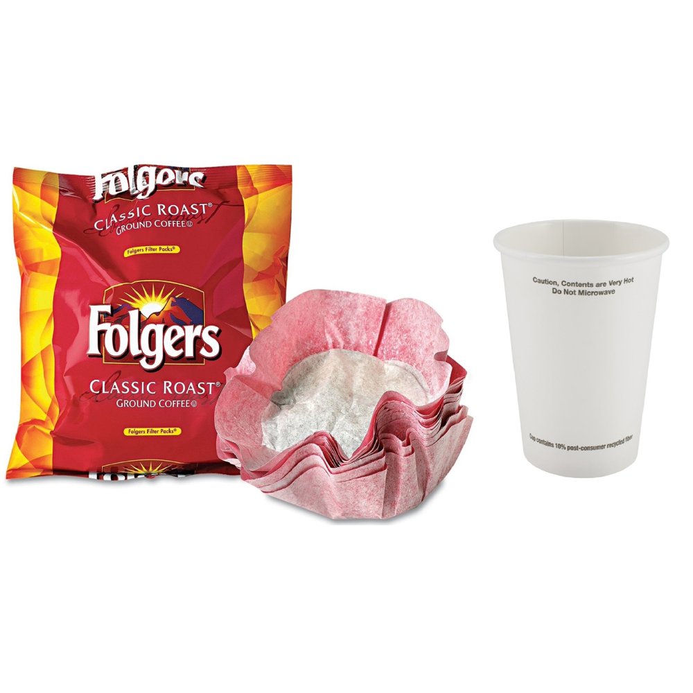 Folgers Classic Roast Filter Packs, Premeasured Ground Coffee and