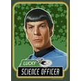 thumbnail image 2 of Junior's Star Trek: The Original Series St. Patrick's Day Spock Lucky Science Officer Festival Muscle Graphic Tee Pine Green Heather Small, 2 of 4