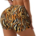 thumbnail image 2 of Kdxio Zebra Print Workout Shorts for Women Seamless Soft Smooth Gym Yoga Scrunch Active Shorts, 2 of 5