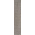 thumbnail image 2 of Rugs.com Jill Zarin Outdoor Collection Rug – 2' 7 x 12' Runner Charcoal Gray Flatweave Rug Perfect For Hallways, Entryways, 2 of 9