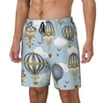 thumbnail image 2 of Balery Balloon Vintage Mens Swim Trunks Swim Shorts for Men Quick Dry Inseam Beach Shorts with Compression Liner Pocket-Small, 2 of 9