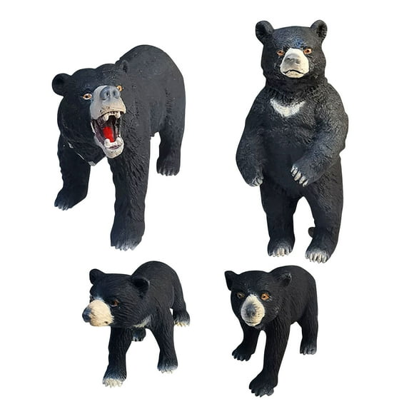 TopLLC Educational Toddler Toys Simulation Black Bear Model Standing And Walking Black Bear Cub Decoration Interactive Kids Toys for Age 3+