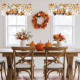 thumbnail image 5 of Hello Fall Valances for Windows, 42 x 18in, Harvest Truck Maple Leaf Pumpkin Thanksgiving Rod Pocket Kitchen Valance Curtain Light Filtering Window Treatments for Living Room Bedroom, 1 Panel, 5 of 7