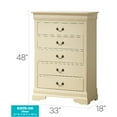thumbnail image 2 of Glory Furniture Louis Phillipe Chest in Beige Color, 2 of 8