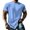 Blue, variant on WULMLEO Shirts for Men Oversized Crew Neck Short Sleeve Tees Plain Western Loose Fit Comfort Tops Casual Summer Golf Tshirts Deep Red 3XL