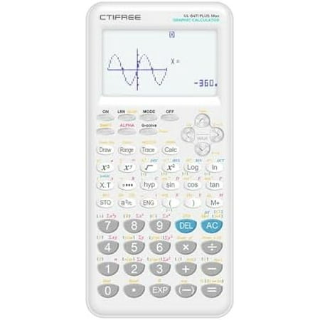 Graphing Scientific Calculator with 20 Built-in Graphs, 360+ Functions – Fraction Display, Statistical Analysis & Multi-Mode Operation for Advanced Courses, High School or College$$Office