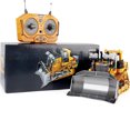 thumbnail image 3 of Remote Control Bulldozer Toys for Kids,9 Channel 1:24 Scale 2.4Ghz Construction Vehicles with Metal bulldozing Shovel,Lights,Sounds,RC Bulldozer Gifts for Boys Girls, 3 of 7