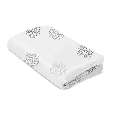 UPC: 0817980017412 | 4moms® breeze® plus bassinet sheet | 100% cotton | white crosshatch
