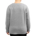 thumbnail image 2 of Terra and Sky Women's Plus Active Fleece Crew Sweatshirt, 2 of 5