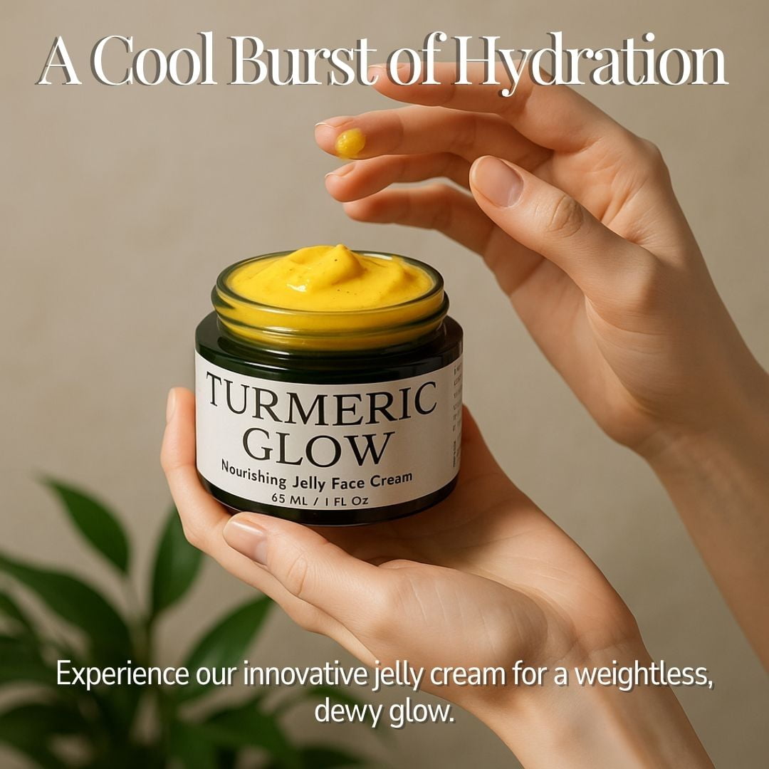 Turmeric GLOW Nourishing Jelly Face Cream - Deep Hydration & Revitalized Complexion - Face Cream