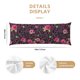thumbnail image 3 of Fotbe Rose Mix Leopard 2 Funda para Almohada Corporal con Diseño, Funda de Microfibra Ultrasuave de 20x54 Pulgadas, Ropa de Cama Elegante, 3 of 7